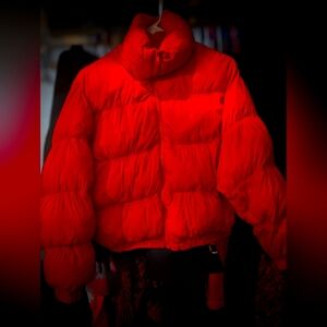 Wild Fable Red Puffer Jacket
